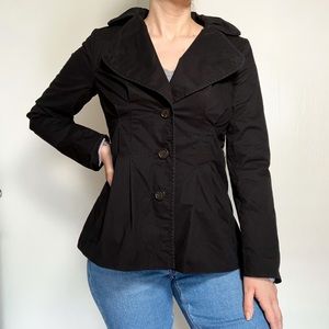 Banana Republic Black Button Up Blazer Jacket